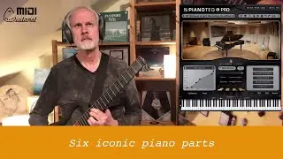 6 MOST ICONIC POP PIANO SONGS played live on a MIDI Guitar #rolandgi20 #pianoteq