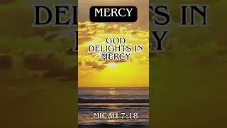 Bible Lesson in 10 Seconds on Mercy Micah 7:18 #godsmercy #graceandmercy #faith  #christianshorts