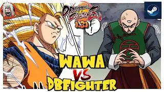 DBFZ Wawa vs DBFighter - (GogetaSS4, GokuSSJ, A16) vs (GogetaSSB, A21LC, Tien)