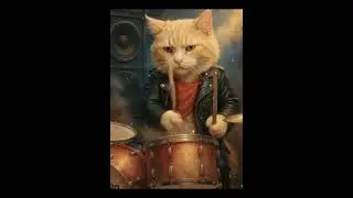When Cats Start a Metal Band😼🎸 #kucing #anjing #cat #dog #ai #metal #pets #cool #art #animals #funny