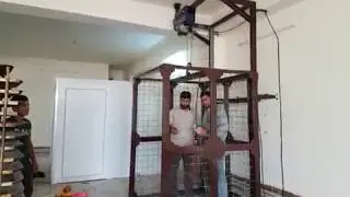 مصعد كهربائي بسيط من صنع فارس حداد العراق 07701226488