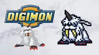 Making Ikkakumon from Digimon (Hama/Perler/Artkal Beads)