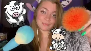 ASMR| 1 Hour Moo Crew Anthem (finger movements,inaudible whispering,mouth sounds,& face brushing)