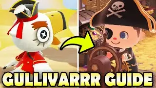 🏴‍☠️ ALL PIRATE ITEMS & How To Get Them EASY In Animal Crossing New Horizons | Gullivarrr Guide