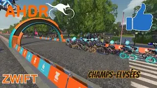 Zwift Group Ride AHDR Paris Champs-Elysees 2024 03 13