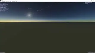 22 Dec 2005 Solstice from Santa Severa - Celestia Simulation (1000x)