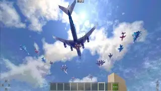 Minecraft pe #short | airplane in Minecraft 🤣🤣
