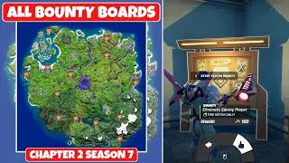 All Bounty Boards Locations in Fortnite Season 7 Chapter 2! - Complete Bounties from Bounty Boards