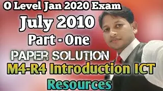 #M4-R4  2010 Introduction to ICT Resources Paper Solution Part One By Dinesh Sir