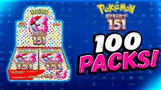 Opening 100 Pokémon 151 Japanese Booster Packs!