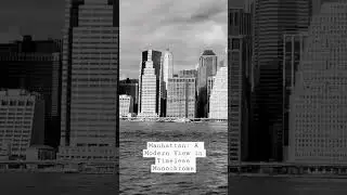 Monochrome Manhattan: The City's Skyscrapers Through a Vintage #retrocity #newyorkcity #manhattan