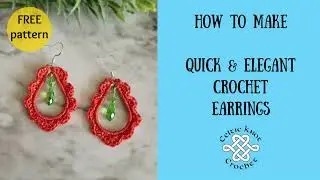 Crochet Earrings Step-by-Step Tutorial