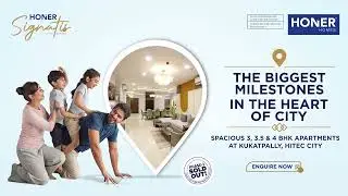 Honer Signatis -Premium, Ultra-Premium 3, 3.5, 4 BHK Apartments @ Kukatpally, Hitec City