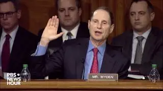 Sen. Ron Wyden questions Rep. Mike Pompeo on metadata collection
