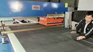 4 column precision h Large Travel head 710x710mm die cutting machine Cutting Rubber foam