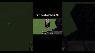 pov you have brain 🧠 #minecraft #gaming ##shorts
