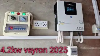 Inverex veyron 4.2kw 2025 model and mukamal setting #570w solar panel Inverex #& hi load setting #