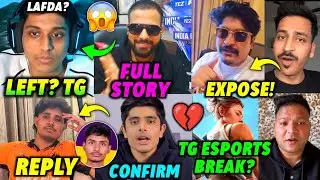 TG Mafia & Delete Left TG eSports 💔 - Full Story, Total gaming & Fozyajay Reply TG eSports Break 🤯