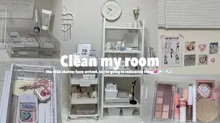 [Clean my room/ASMR] IKEAの棚が届いたので模様替えをする🛋💬💞 ｡☆.*+