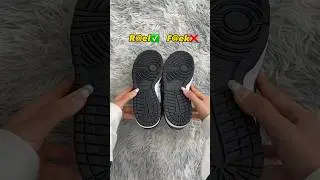 Real Vs Fake Black Supreme Dunks #sneakerhead #sneakers #viral