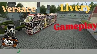 BUS SIMULATOR INDONESIA v3.7.1 free livery gameplay(VERSACE)🎮🎮🎮🎮🎰🎯
