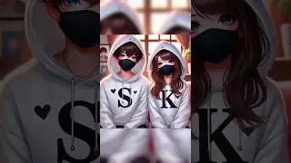 S K romantic couple&rsquo;s name letter  WhatsApp status, s+k name love letter status, #rk_hsan @rk_hsan