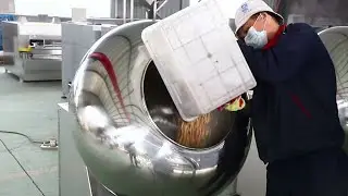 mixing coating nuts machine sugar coater big diameter 1000mm pot
