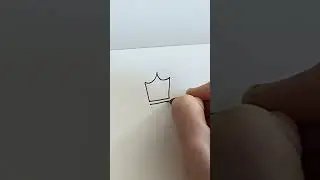 How to draw a crown 👑 | Easy drawing #shorts #ytshorts #art #crown #easydrawing