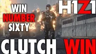 H1Z1 PS4 | SOLO WIN NUMBER 60 | HUGE CLUTCH WIN PS4 PRO GAMEPLAY