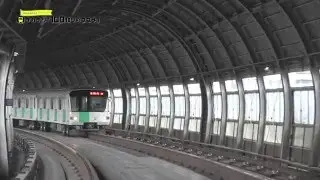 ゴムタイヤ式地下鉄の走行シーン