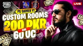 60 UC & 200 Cash Giveaway Custom Room - PUBG Mobile Live💸