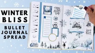 Планируйте вместе со мной и листайте | Зимний разворот Bullet Journal