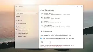 How To Disable Dynamic Lock on Windows 10 [Guide]