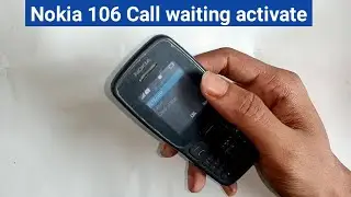How to activate call waiting Nokia 106 phone