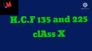 How to find HCF by Euclid division algorithm.786 math 👍🙏💯🤓