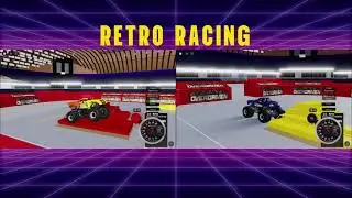 Doing JCB Racing on Monster Jam Trucks on all kinds of tracks