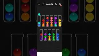 Level 184 of Ball Sort Color Water Puzzle