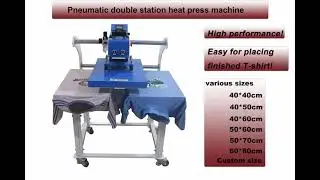 STC Pneumatic double station heat press machine