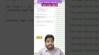 (Q-52) Most asked JavaScript Output interview questions and answers #javascript #interview