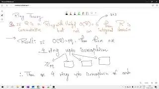 Ring of order 6 is commutative but not integral domain| Ring Theory
