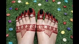 Beautiful Alta Design for Feet | Traditional Bengali Alta Art#altadesign