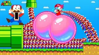What If Mario and Sonic Vs Giant Ideal Amy Rose Maze Mayhem with 1000 Seed ?