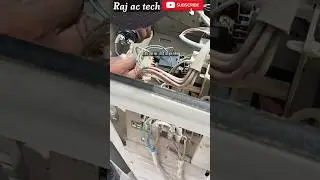 split ac outdoor capaciter contactor how to change l #shorts