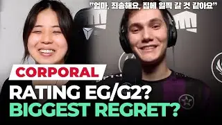 Corporal's emotional 😢 interview after 0-8 MSI: Rates EG and G2, his one biggest regret