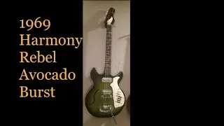 1960's Harmony Rebel Avocado Burst