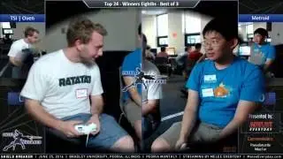 Shield Breaker - TSI | Oven (Peach) vs. Metroid (Marth) - SSBM - Top 24, Winners Eighths