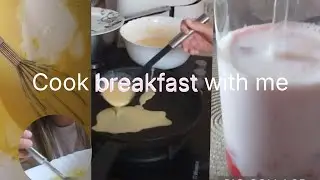 Cook BREAKFAST with me [making pancakes, Pinterest recipes, chaotic]