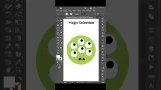 Magic Selection use the Magic Wand Tool in Adobe Illustrator #shorts