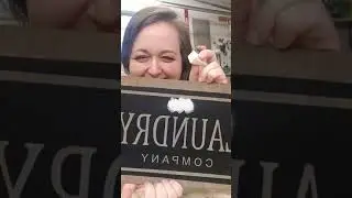 DIY Faux Barnwood weathered Laundry room sign from scrap wood and quick dry stain