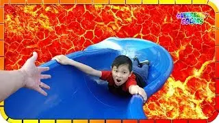 The Floor is LAVA CHALLENGE Pretend Play (The Park) 🔥😂😆